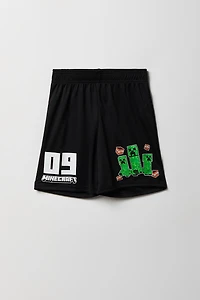 Boys Minecraft Graphic Active Short