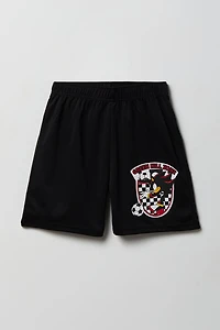 Kids Shadow Graphic Mesh Short