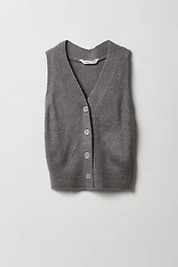 Veste en tricot pelucheux pour fille