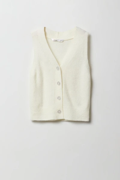 Girls Mossy Knit Sweater Vest