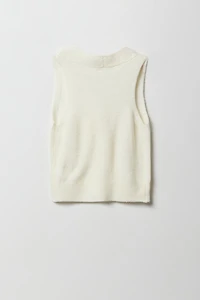 Girls Mossy Knit Sweater Vest