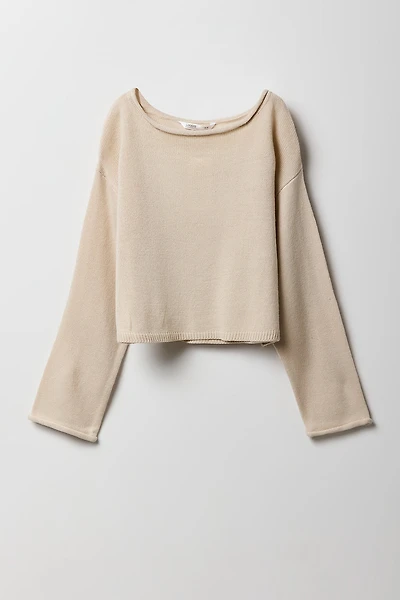 Girls Off Shoulder Sweater