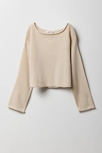 Girls Off Shoulder Sweater