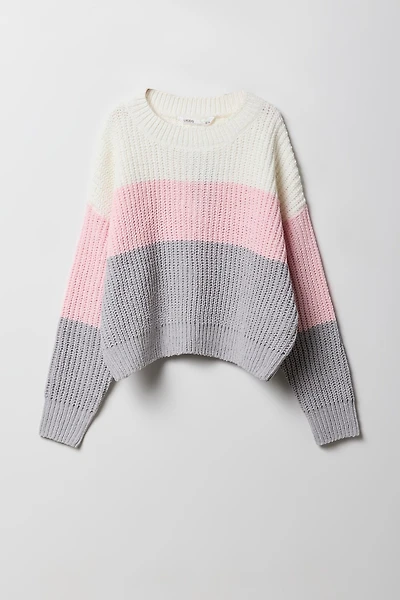 Girls Colourblock Sweater