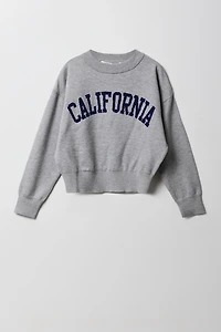 Girls Jacquard Knit Sweater