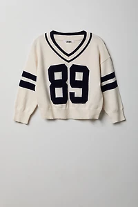 Girls Jacquard Knit Sweater