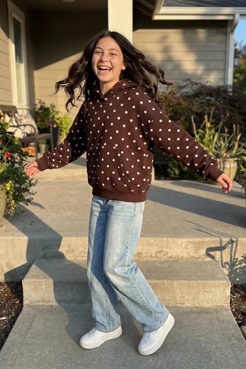 Girls Luxe Fleece Boxy Hoodie