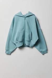 Girls Luxe Fleece Zip-Up Hoodie