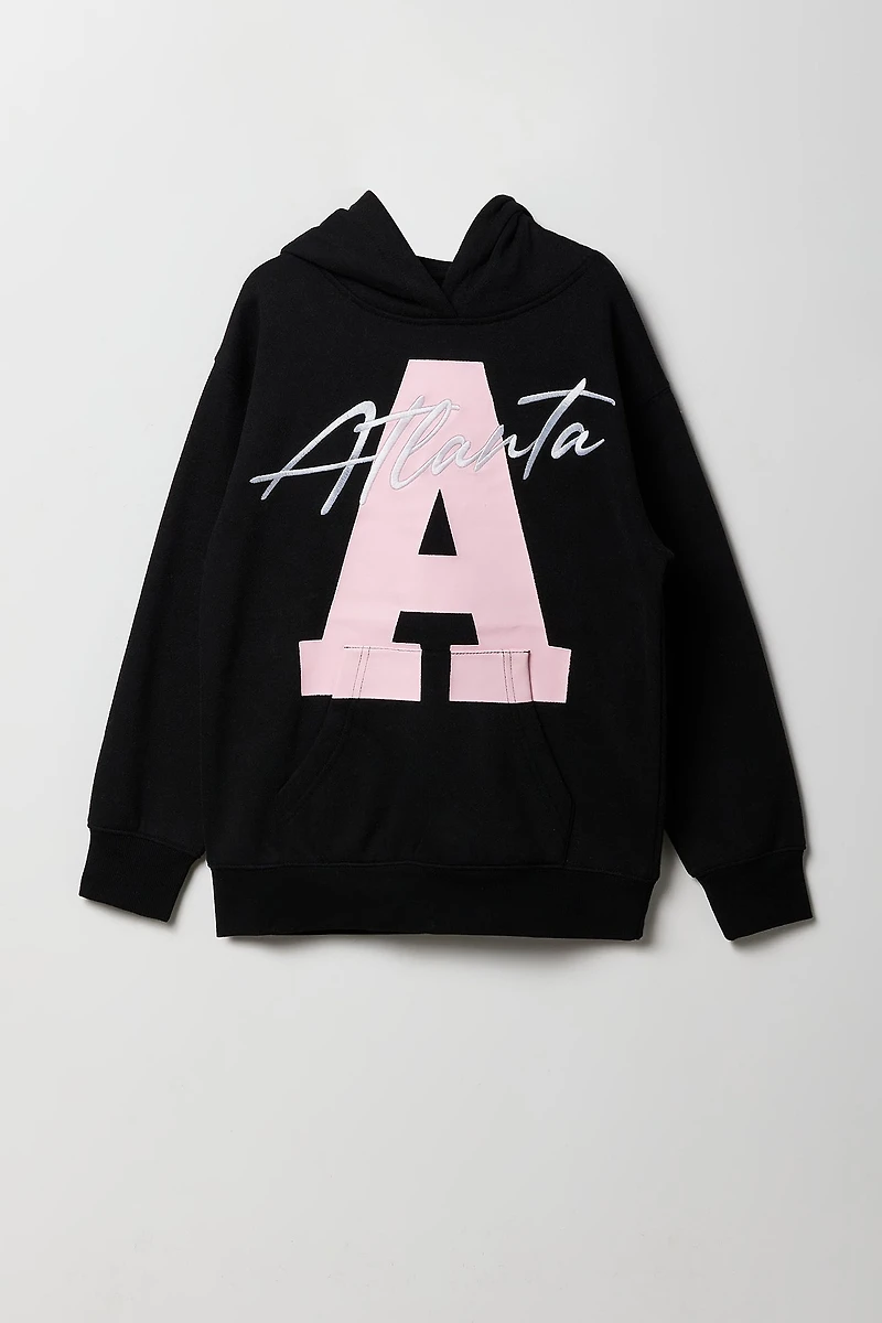 Girls Graphic Fleece Hoodie