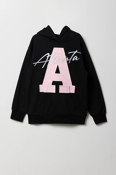 Girls Graphic Fleece Hoodie