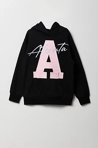 Girls Graphic Fleece Hoodie