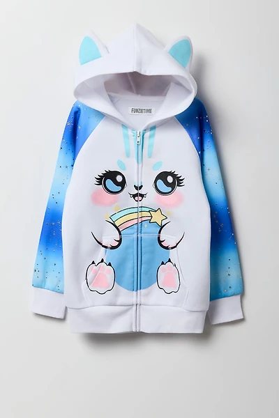 Girls Cat Character Hoodie