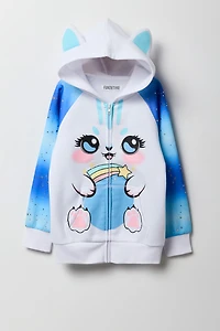 Girls Cat Character Hoodie