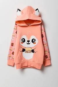 Kids S'mores Fox Fleece Character Hoodie