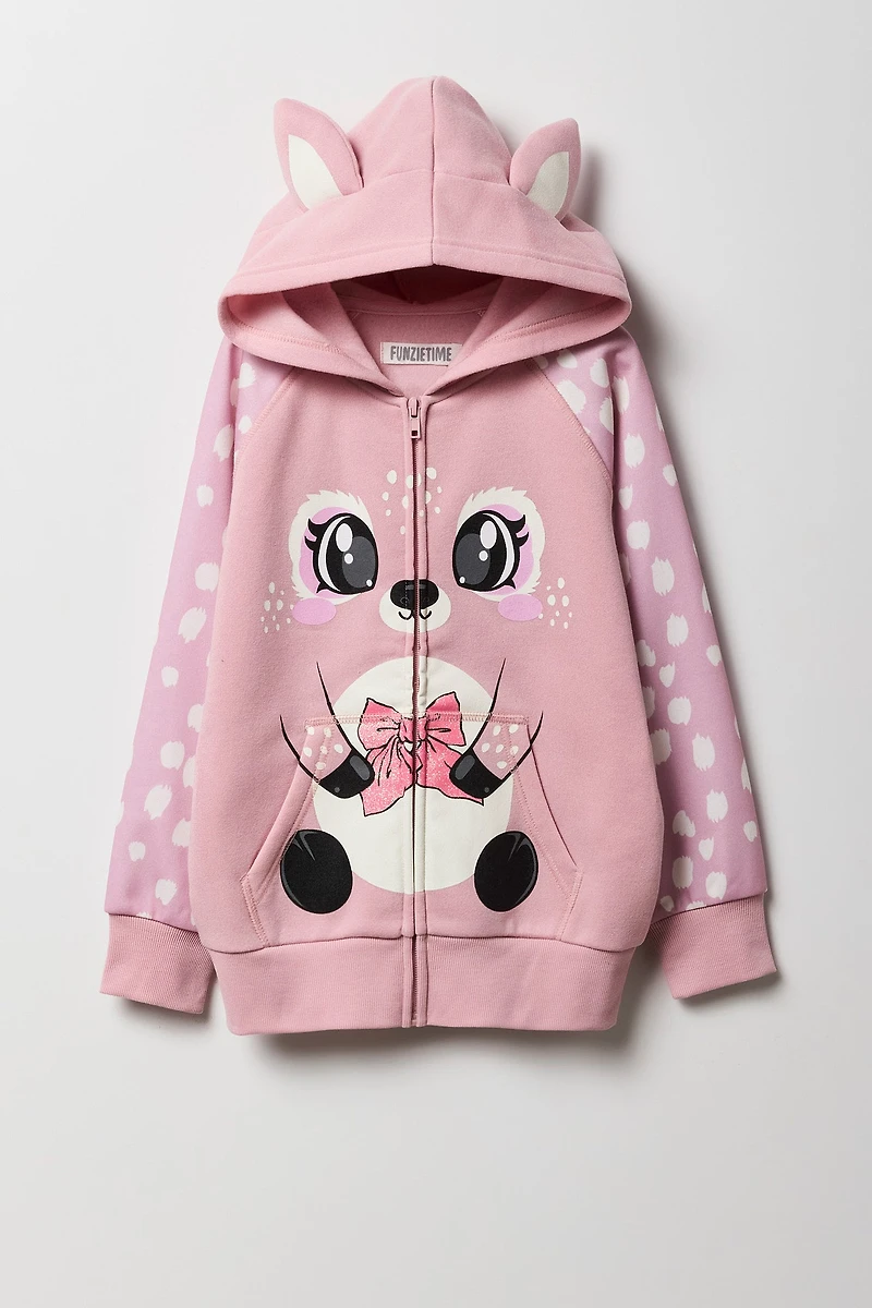 Kids Deer 3D Character Hoodie