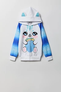 Girls Bunny 3D Character Hoodie