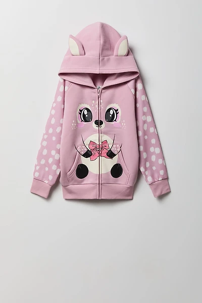 Girls Deer 3D Character Hoodie