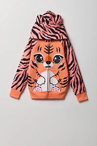 Kids 3D Tiger Character Hoodie