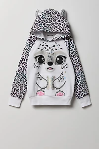 Haut à capuchon Once 3D pour fille