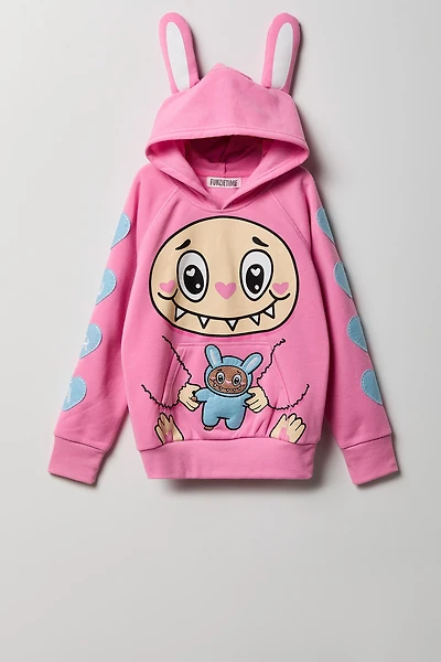 Girls 3D Alabebé Character Hoodie