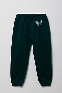 Girls Graphic Fleece Oversized Jogger