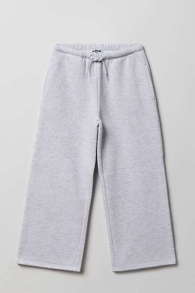 Pantalon d'entraînement à jambe large en molleton de luxe pour fille
