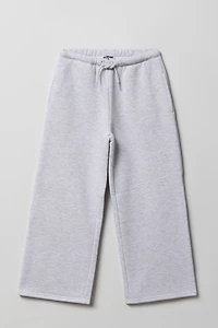 Pantalon d'entraînement à jambe large en molleton de luxe pour fille