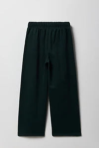 Pantalon en molleton jambe large à imprimé pour filles
