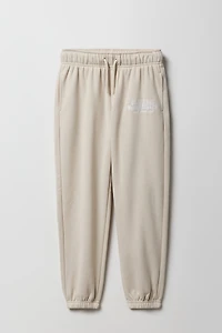 Girls Oversized Embroidered Fleece Jogger