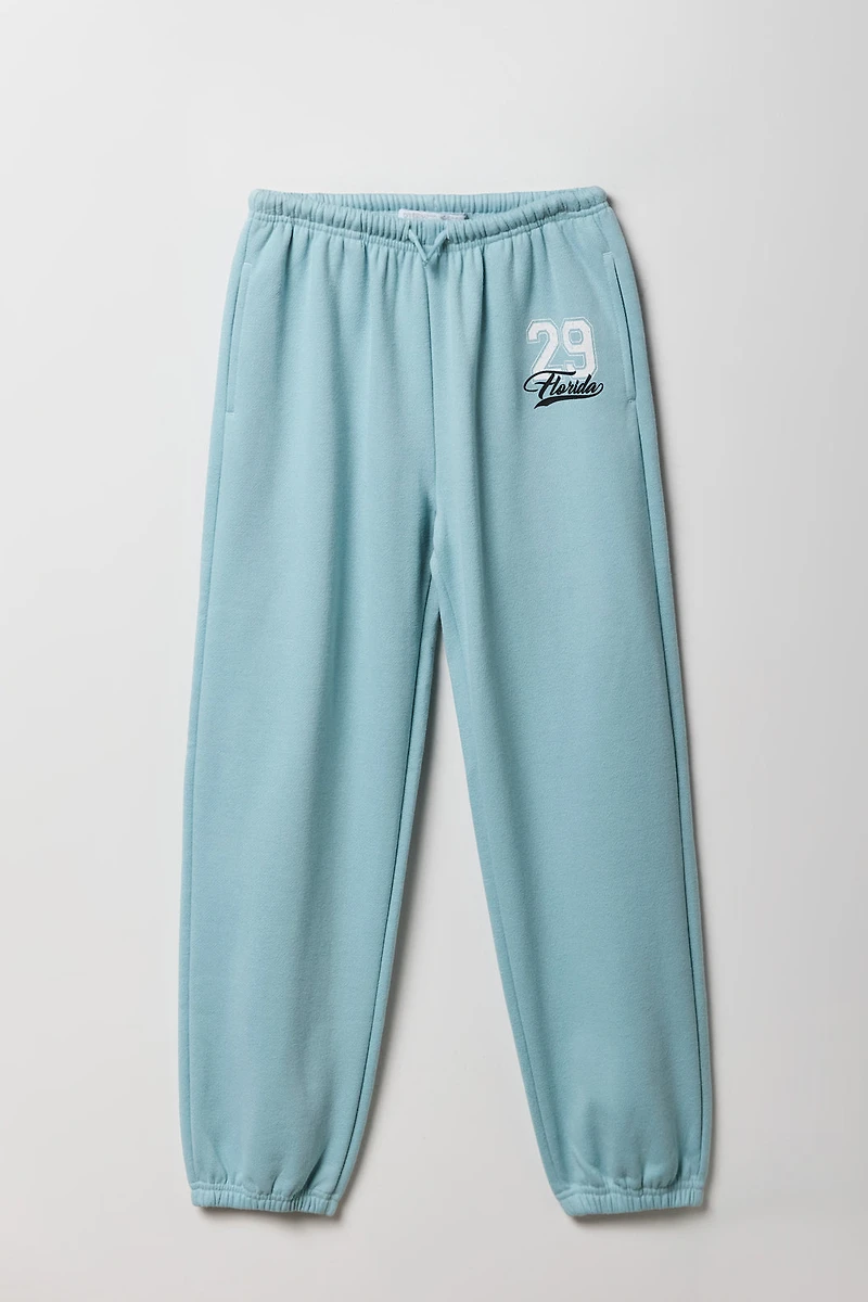 Girls Graphic Fleece Jogger