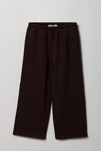 Pantalon d'entraînement à jambe large en molleton de luxe pour fille