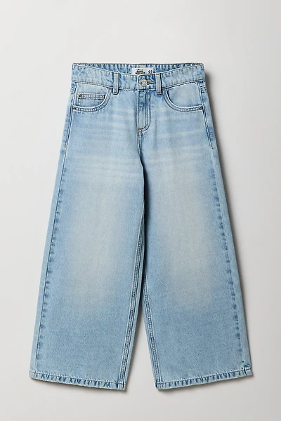 Jean à jambe ultralarge pour fille