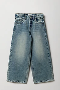 Jean à jambe ultralarge pour fille
