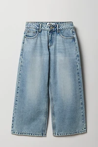Girls Rigid Wide Leg Baggy Jean