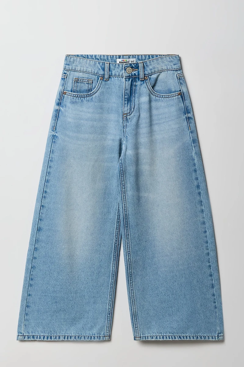Jean rigide baggy surdimensionné pour filles