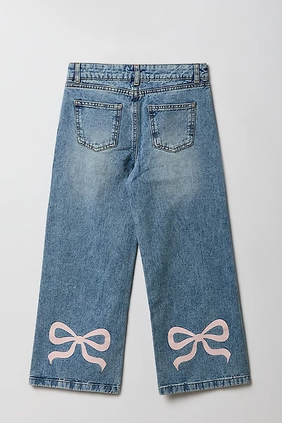 Girls Bow Graphic Skater Jean