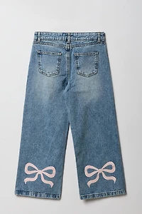 Girls Bow Graphic Skater Jean