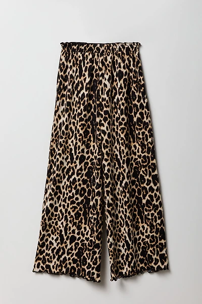 Girls Crinkle Wide Leg Pant