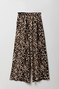 Girls Crinkle Wide Leg Pant