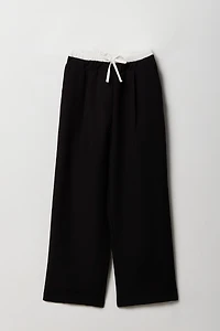 Girls Double Waistband Dress Pant