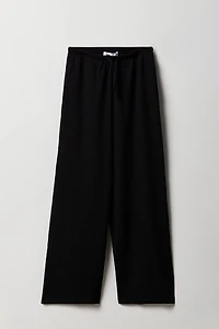 Girls Textured Flowy Wide Leg Pant