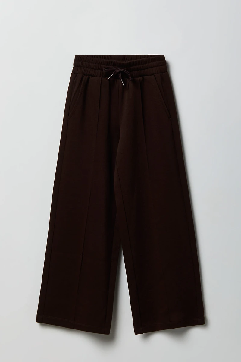 Pantalon doux à jambe large pour fille