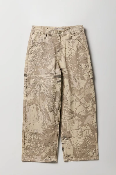 Jean de menuisier baggy à taille basse pour fille