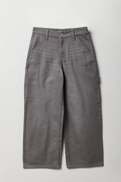 Jean de menuisier baggy à taille basse pour fille