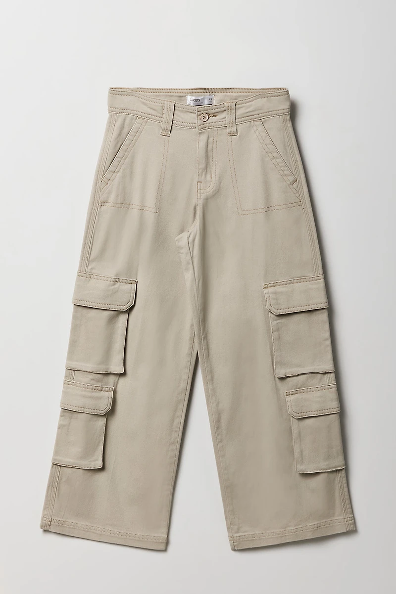 Girls Multi Pocket Cargo Pant