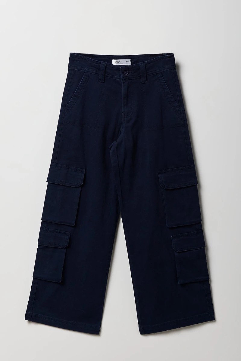 Pantalon cargo à poches multiples pour filles