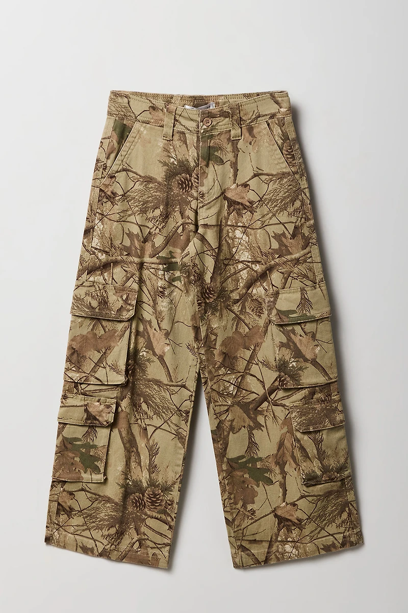 Pantalon cargo à poches multiples pour filles