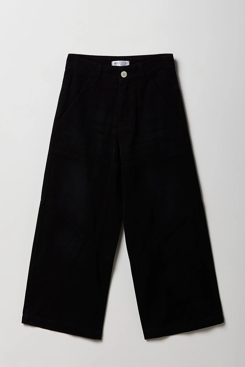 Girls Paneled Baggy Pant