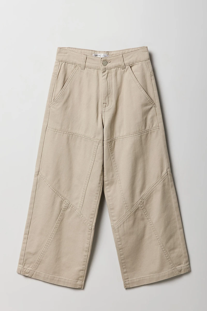 Girls Paneled Baggy Pant