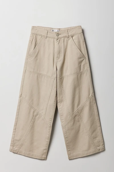 Girls Paneled Baggy Pant